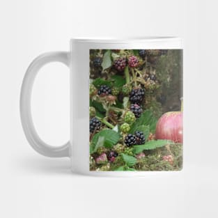 Mouse by the brambles with apple Mug